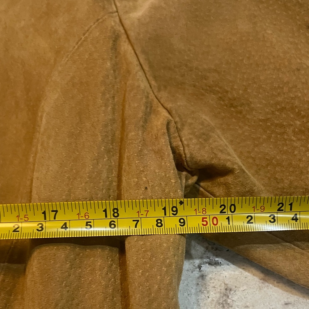 Bagatelle Light Brown Suede Womens Shacket - Picture 6 of 7